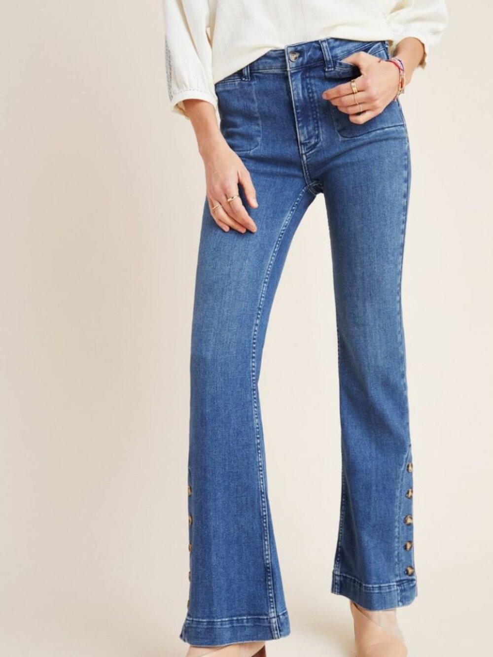 Anthropologie Pilcro and the Letterpress High-Rise Bootcut Jeans Size 26 Petite